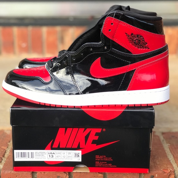 Air Jordan Retro 1 OG Patent Bred / Banned Size 8.5, 9, 11 - Picture 5 of 16